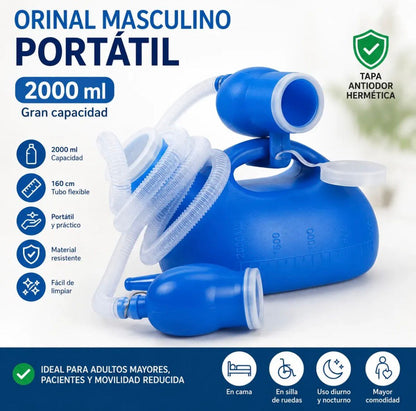 Orinal portátil para cama | Cómodo y práctico | Medinurex