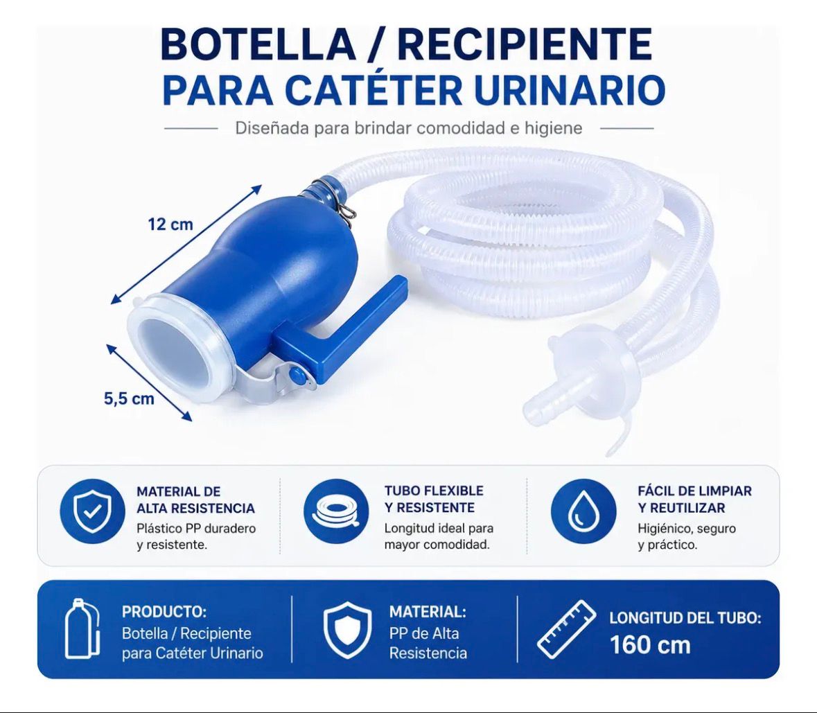 Orinal portátil para cama | Cómodo y práctico | Medinurex